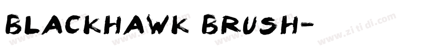 BLACKHAWK BRUSH字体转换